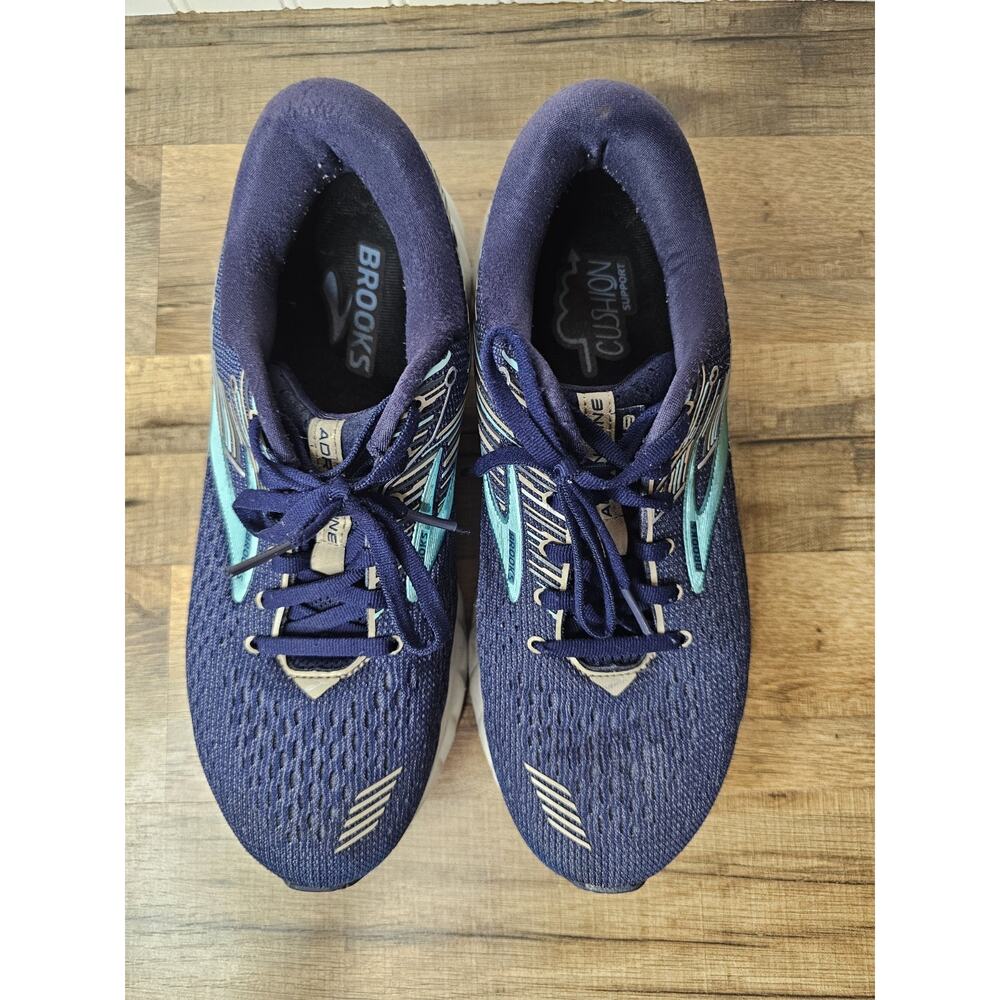 Brooks Adrenaline GTS 19 Guiderails Women's Size 9.5 W Shoes Blue 1202841B450 - Picture 3 of 10